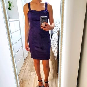 Like New - Dynamite Purple Satin Dress - Size 5